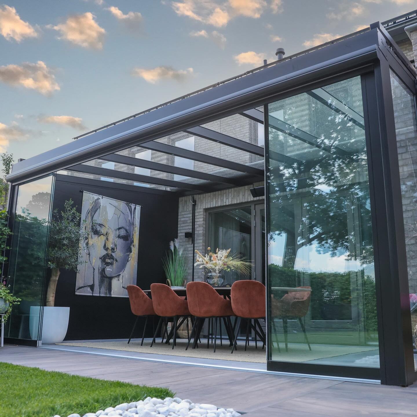 Tuinkamer van Global Veranda van binnenuit